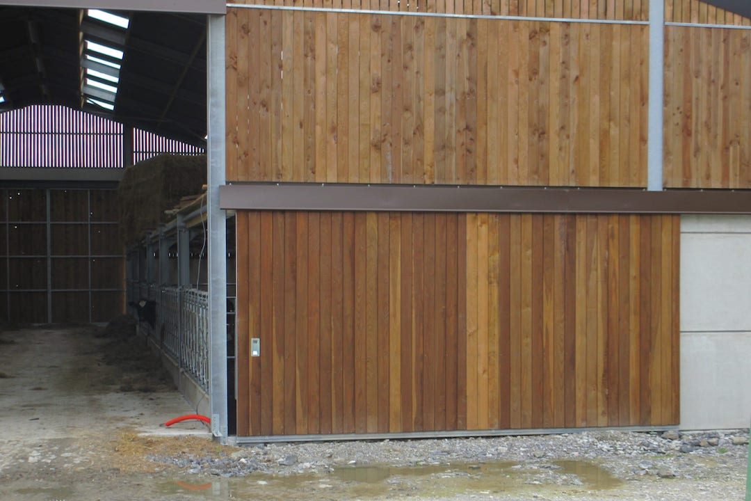 Porte coulissante en bois